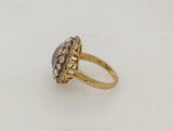 2.6 ct Diamond cocktail ring 18K yellow gold