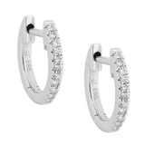 Diamond Mini Cartilage Huggie Earring 14K