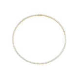 4 Ct Diamond 14K Gold Tennis Necklace