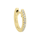 Diamond Mini Cartilage Huggie Earring 14K