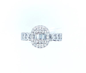 0.26Ct Diamond 14K White Gold Ring