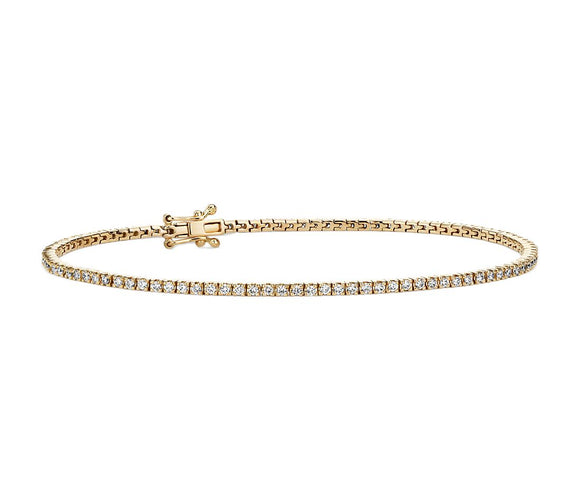 2.00 Ct. Tw. Diamond Thin Tennis Bracelet 14k Gold