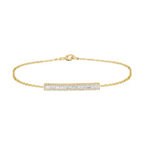 0.47crt Diamond 14k Gold Bracelet