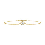 0.17crt Diamond 14k gold bracelet