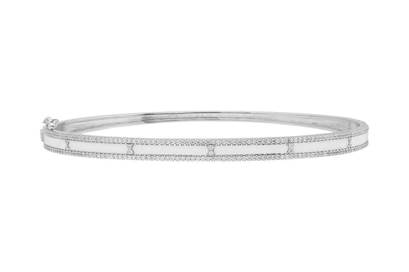 0.66 cts Diamond 14k Gold Bangle