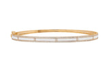 0.66 cts Diamond 14k Gold Bangle