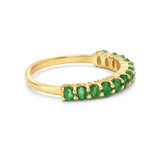 1.72 Ct Oval shaped Emerald Ring 14K gold