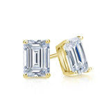 2.32Ct Baguette Diamond 14K Yellow Gold Earring