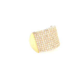 1.55 Ct. Tw. Diamond Bar 14k Yellow Gold Ring