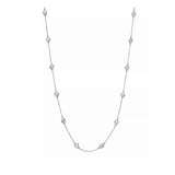 0.45ct Diamond Stations Necklace 18"