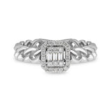 0.26Ct Diamond 14K White Gold Ring