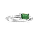 0.57 Ct. Tw. Emerald Single-Stone 14K Gold Ring