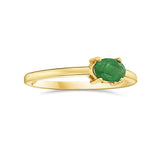 0.41 Ct. Tw. Emerald Single-Stone 14K Gold Ring