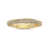 Spiral Set 2ct. t.w. Diamond 14K Gold Band Ring