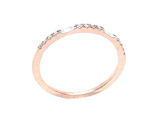 0.97Ct Diamond 14K Rose Gold Ring