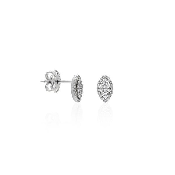 0.31crt Diamond 14k white Gold Earring