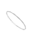 1.05Ct Diamond 5.30Gms 14K Gold Flexible Bangle