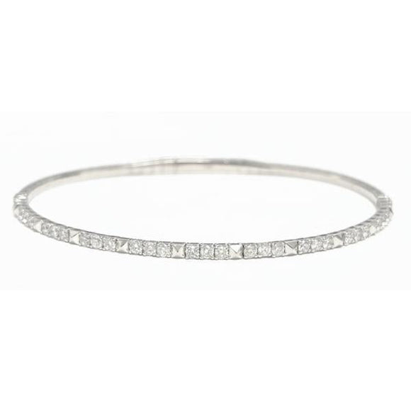 0.95Ct Diamond Flexible Bangle