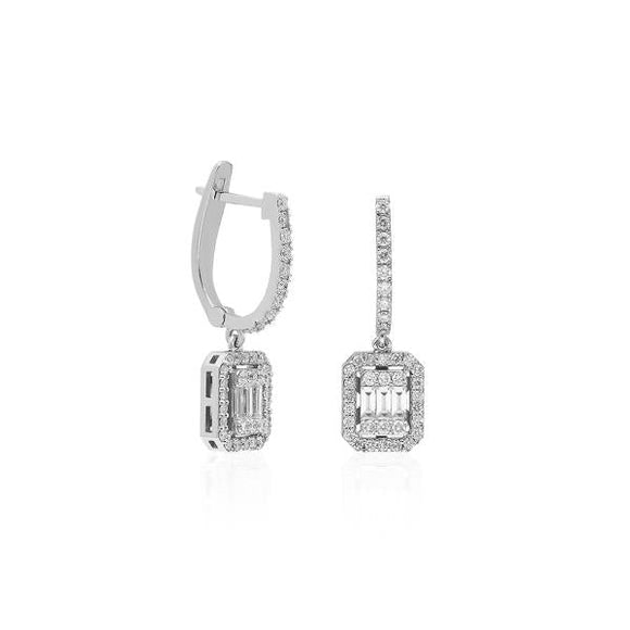 0.63crt Diamond 14k Gold Earring