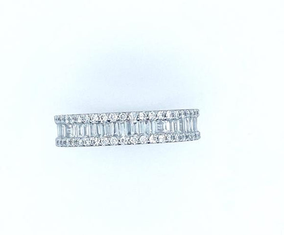 1.19Ct Diamond 14K White Gold Ring